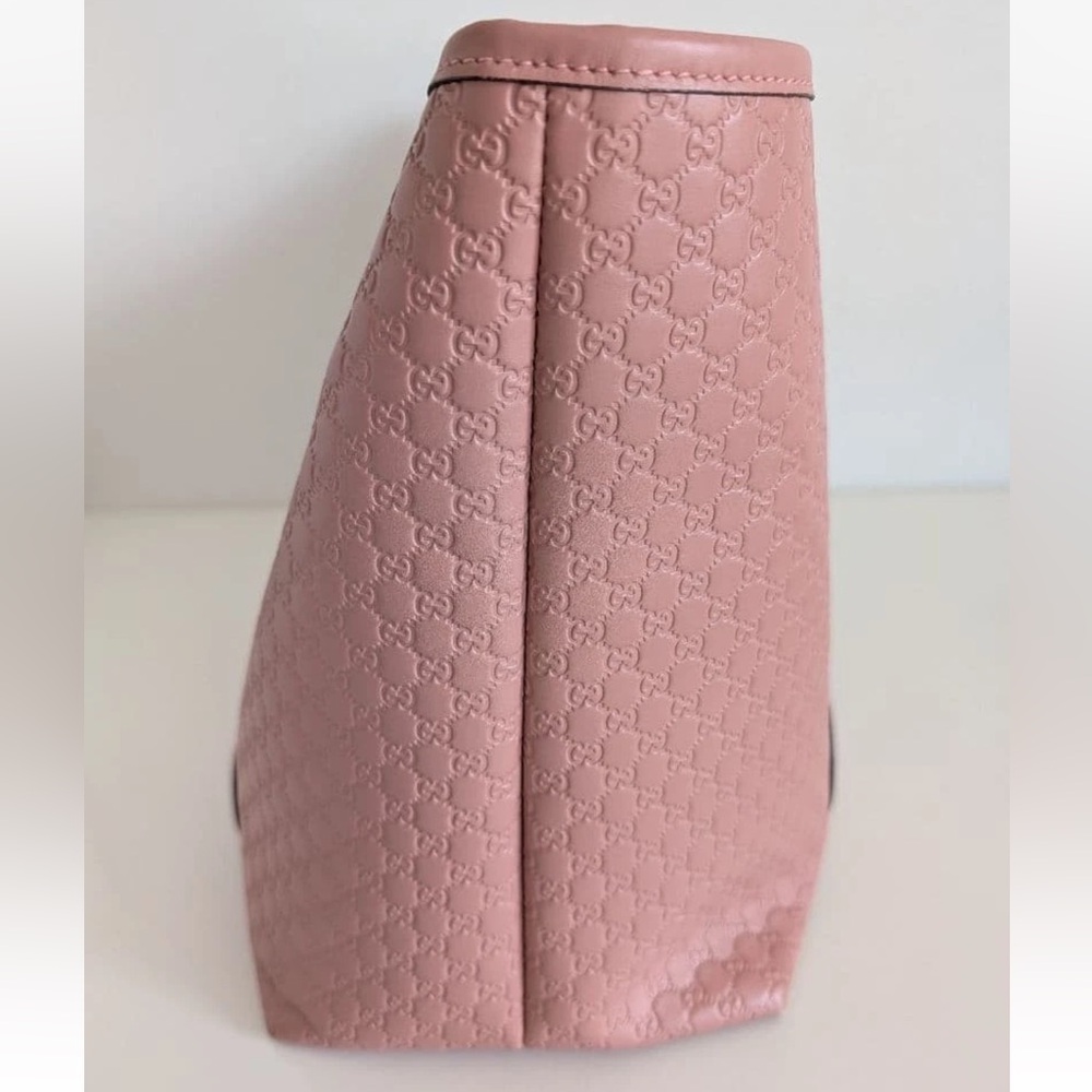 Gucci Dusty Pink Embossed Tote Bag - Picture 3 of 10